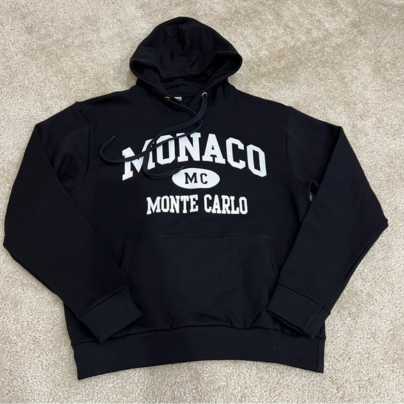 Monaco Monte Carlo Black Sweatshirt Hoodie Men Size XL New Hooded Gravitee NWT - Picture 9 of 15